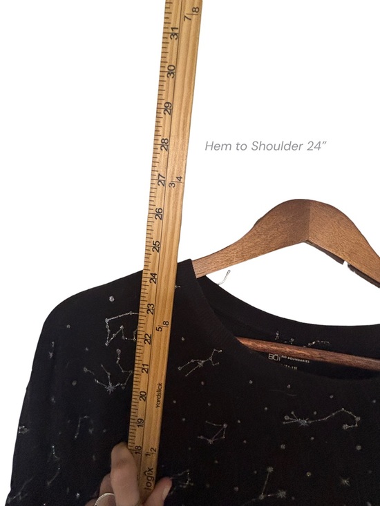 No Boundaries Constellation Print T-Shirt Star Graphic Crew Neck Tee Size Large - Picture 7 of 9